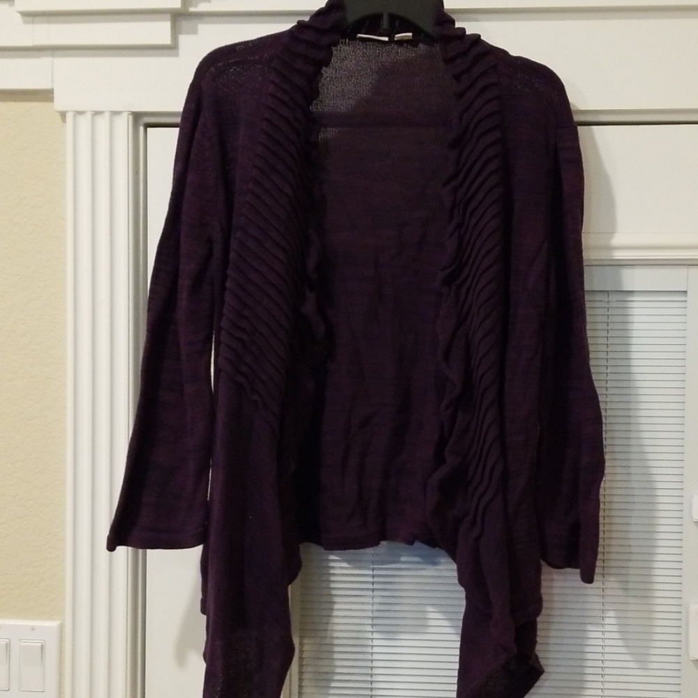 Cato xl purple &black sweater